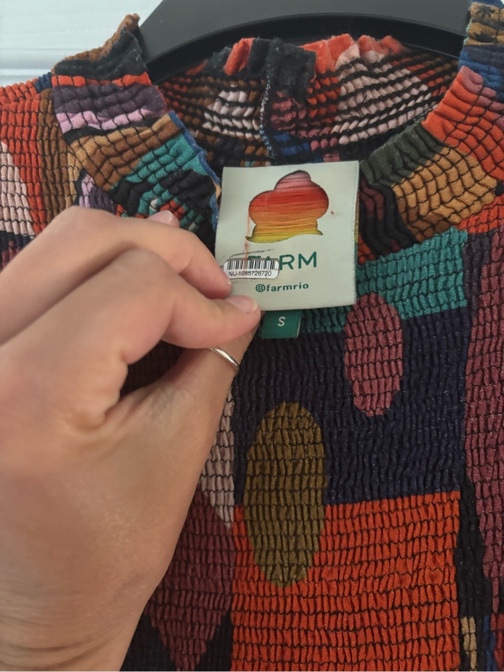 FARM Rio Multicolor Geometric Midi Dress - Picture 2 of 5